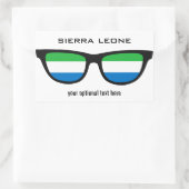 Sierra Leone Shades aangepaste stickers (Tas)