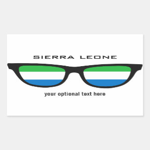 Sierra Leone Shades aangepaste stickers