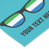 Sierra Leone Shades aangepaste tabelrunners Korte Tafelloper (Hoek)