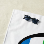 SIERRA LEONE Shades aangepaste tekst strand handdo Strandlaken (In situ)