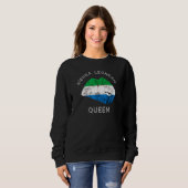 Sierra Leone Sierra Leone Queen Lips Leonean Pri Trui (Voorkant volledig)
