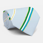 Sierra Leone-streepjesvlag Stropdas (Opgerold)