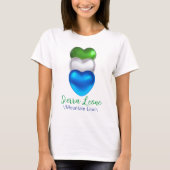 Sierra Leone Three Heart Flag T-shirt (Voorkant)