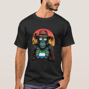 Sierra Leone Trots Gorilla Zonsondergang Sierra Le T-shirt