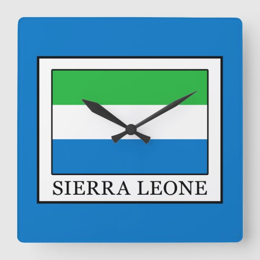 Sierra Leone Vierkante Klok (Voorkant)