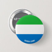 Sierra Leone Vlag Charmante Patriottische Button (Voorkant /achterkant)