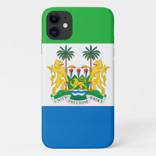 Sierra Leone Vlag & Emblem Case-Mate iPhone Case