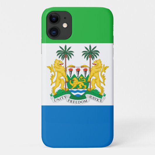 Sierra Leone Vlag & Emblem Case-Mate iPhone Case (Achterkant)