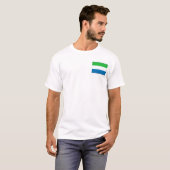 Sierra Leone Vlag en Kaart T-Shirt (Voorkant volledig)