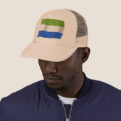 Sierra Leone Vlag Hoed Trucker Pet (In situ)