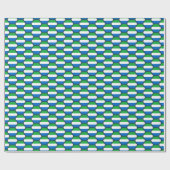 Sierra Leone-vlag honingraat inpakpapier (Vlak)