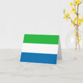 Sierra Leone-vlag Kaart (Gele Bloem)