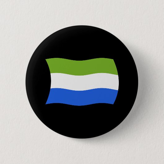 Sierra Leone Vlag Knop Ronde Button 5,7 Cm (Voorkant)
