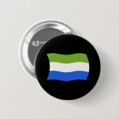 Sierra Leone Vlag Knop Ronde Button 5,7 Cm (Voorkant /achterkant)