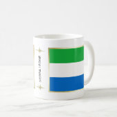 Sierra Leone Vlag + Landkaart Mok (Voorkant rechts)