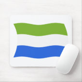 Sierra Leone Vlag Muismat (Met muis)