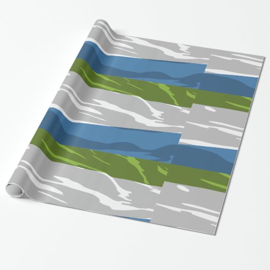 Sierra Leone Vlag-overlooppapier Cadeaupapier (Uitgerold)