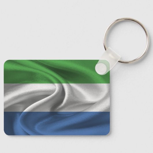 Sierra Leone-vlag sleutelhanger (Voorkant)