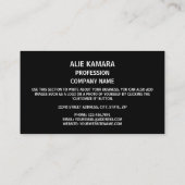 Sierra Leone Vlag & Wapen, Sierra Leone Visitekaartje (Achterkant)