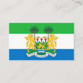 Sierra Leone Vlag & Wapen, Sierra Leone Visitekaartje (Voorkant)