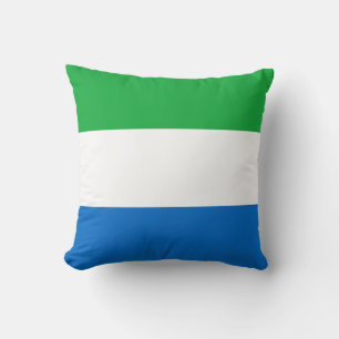 Sierra Leone Vlag x Vlag Pillow Kussen