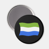 Sierra Leone Vlagmagneet Magneet (Voorkant / Achterkant)