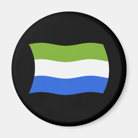 Sierra Leone Vlagmagneet Magneet (Voorkant)