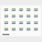 Sierra Leone Vlagsticker Ronde Sticker (Vel)