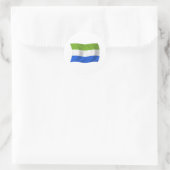 Sierra Leone Vlagsticker Ronde Sticker (Tas)