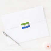 Sierra Leone Vlagsticker Ronde Sticker (Envelop)