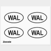 Sierra Leone "WAL" Ovale Sticker (Vel)