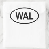 Sierra Leone "WAL" Ovale Sticker (Tas)