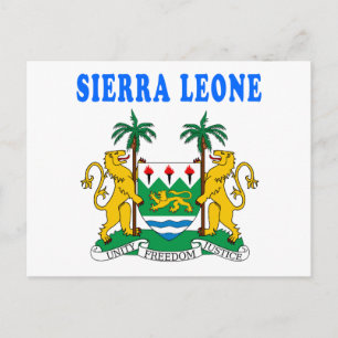 Sierra Leone - wapenschild Design Briefkaart