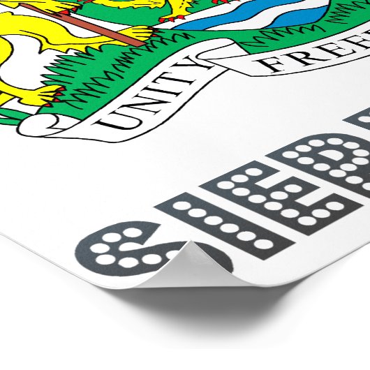 Sierra Leone wapenstilstand Poster (Hoek)