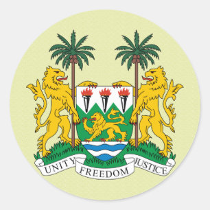 Sierra Leone wapenstilstand Ronde Sticker