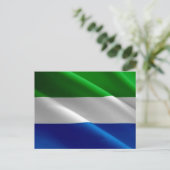 Sierra Leone - Waving Flag - Briefkaart (Staand voorkant)