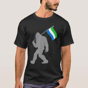 Sierra Leoonse Vlag Op Sierra Leone-vlag T-shirt