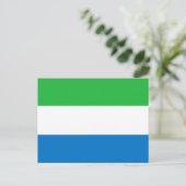 Sierra Leoonse vlag, vlag van Sierra Leone Briefkaart (Staand voorkant)