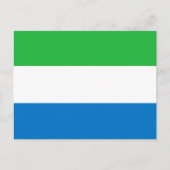 Sierra Leoonse vlag, vlag van Sierra Leone Briefkaart (Voorkant)