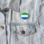 Sierra Leoonse vlag, vlag van Sierra Leone Ronde Button 3,2 Cm (In situ)