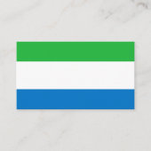 Sierra Leoonse vlag, vlag van Sierra Leone Visitekaartje (Voorkant)