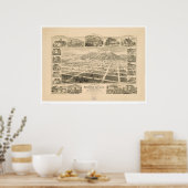 Sierra Madre, Californië (1617A) Poster (Keuken)