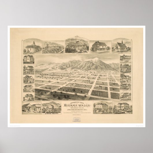 Sierra Madre, Californië (1617A) Poster (Voorkant)