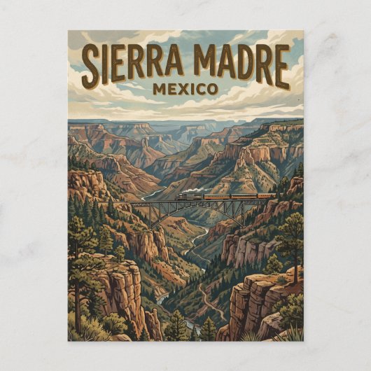 Sierra Madre Occidental Mexico Briefkaart (Voorkant)