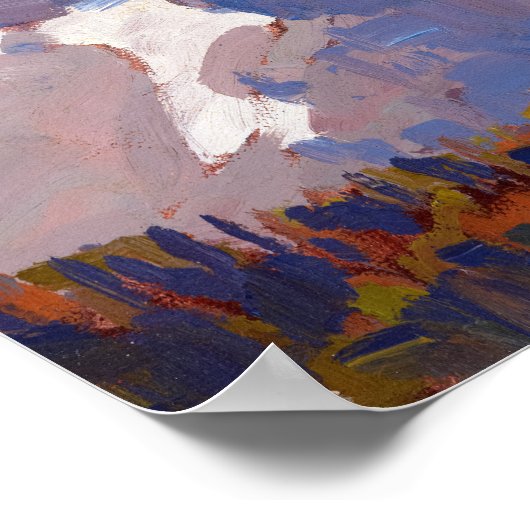 Sierra Monument van Edgar Payne Poster (Hoek)