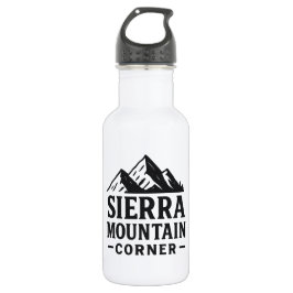 Sierra Mountain Corner – Adventure Logo Design Waterfles