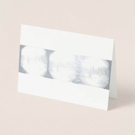 Sierra Mountain Snowstorm - Snowy Pines Kaart (Voorkant)