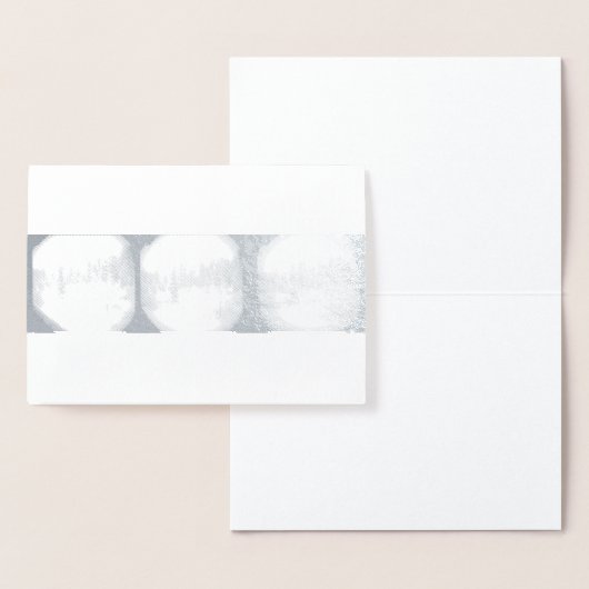 Sierra Mountain Snowstorm - Snowy Pines Kaart (Display)