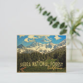 Sierra National Forest California Briefkaart (Staand voorkant)