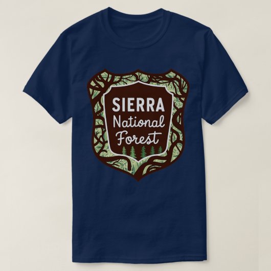 Sierra National Forest California T-shirt (Design voorkant)